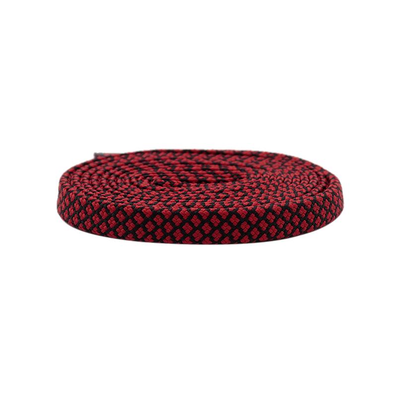 Nice Shoelaces Clothing 7MM Double Layer Polyester Laces Tight Stitch Weaving Process Top Quality