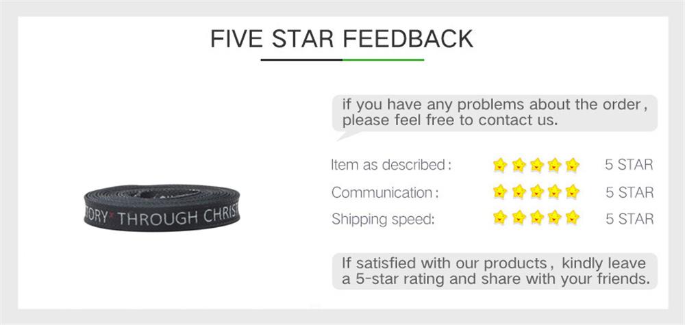 8MM Top Shoelaces "VOCTORY THROUGH CHRIST" Letter Printing Decorative Shoe Accessories Polyester