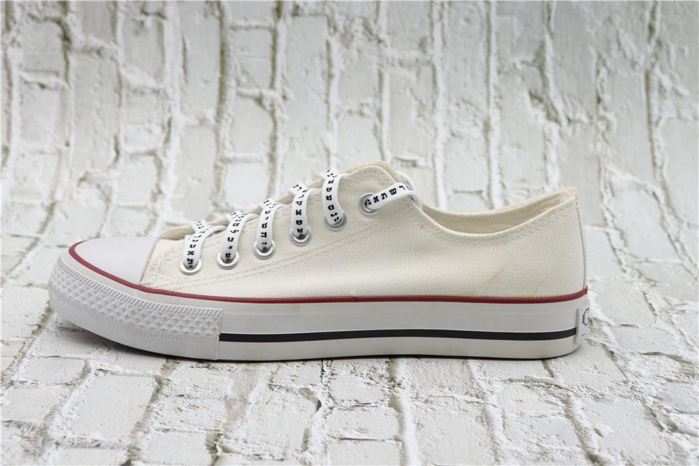 7MM Shoe Accessory Silk Screen Printing Belt Flat Canvas Strings Boots White Black 350 700 ShoeLaces
