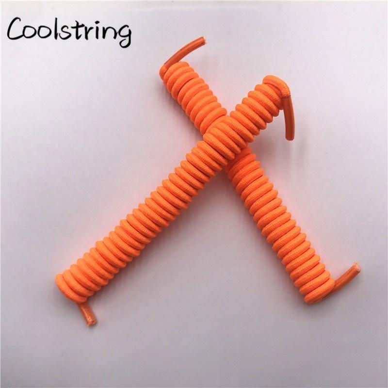 4mm Spiral Spring Curly Stretch Shoelace Lazy No Tie Shoe Laces New Shoestrings For Elderly Children