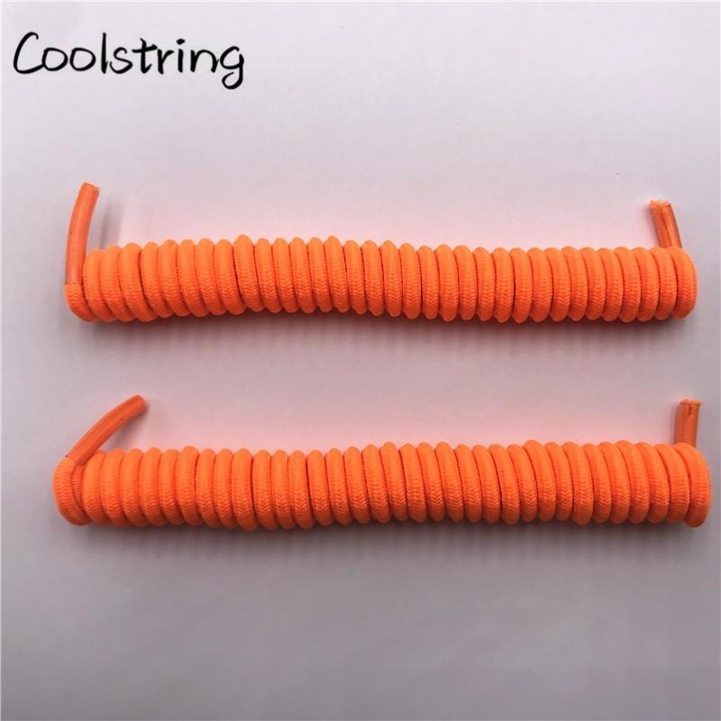 4mm Spiral Spring Curly Stretch Shoelace Lazy No Tie Shoe Laces New Shoestrings For Elderly Children