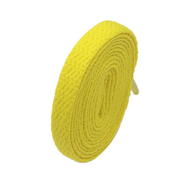 8MM Breezy Yellow Apricot Flat Shoelaces Warm Color Youth Easy Laces For Children Sport Runnning