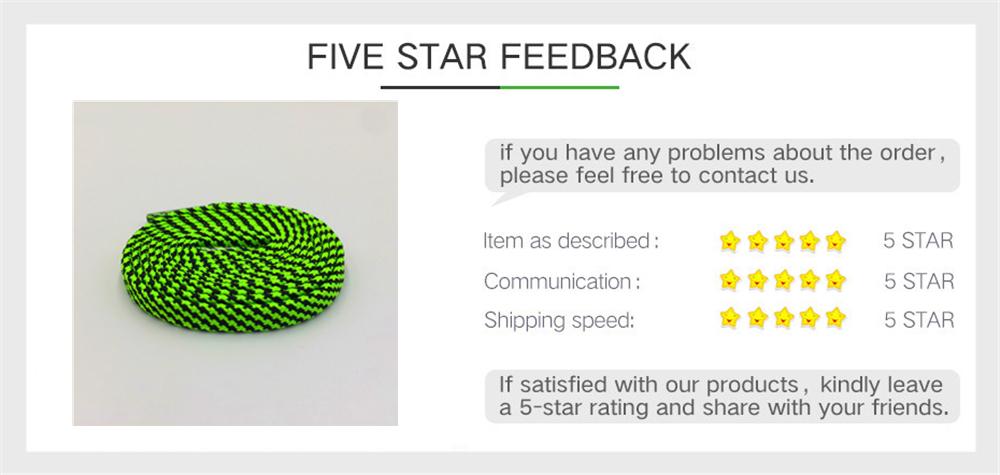 7mm Premium Black-Green Striped Flat Polyester Shoelaces For Boots lacet Casual Canvas Sneaker Easy