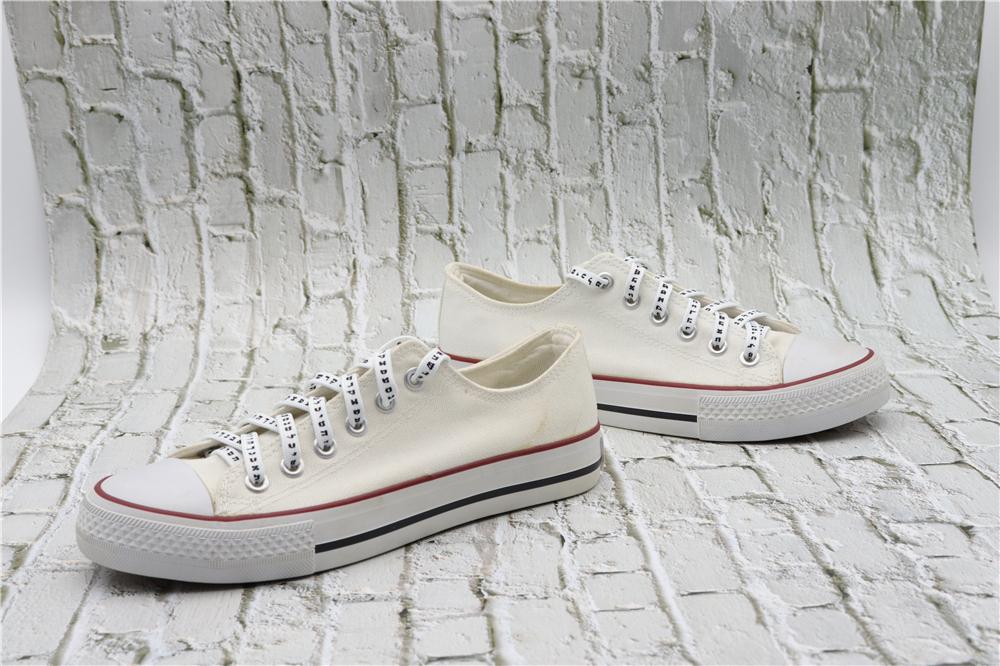 7MM Shoe Accessory Silk Screen Printing Belt Flat Canvas Strings Boots White Black 350 700 ShoeLaces