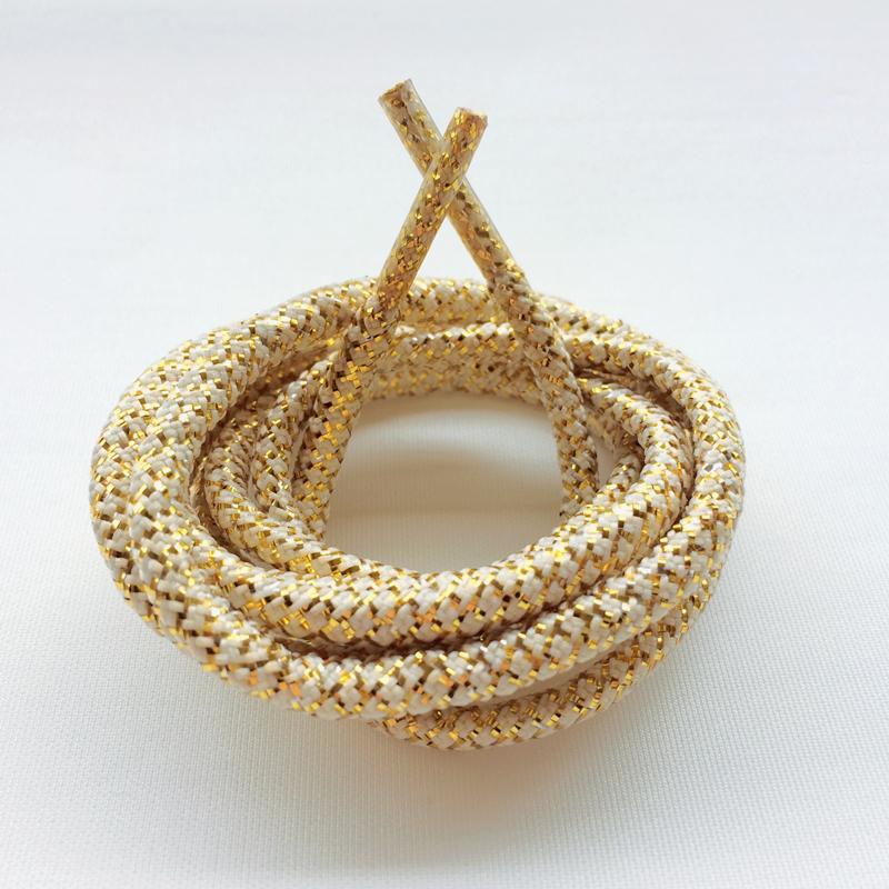 4.5MM Metallic Round Shoelaces Fashion 2021 Women Boots Shining Ropes Custom With Metal Tips Install