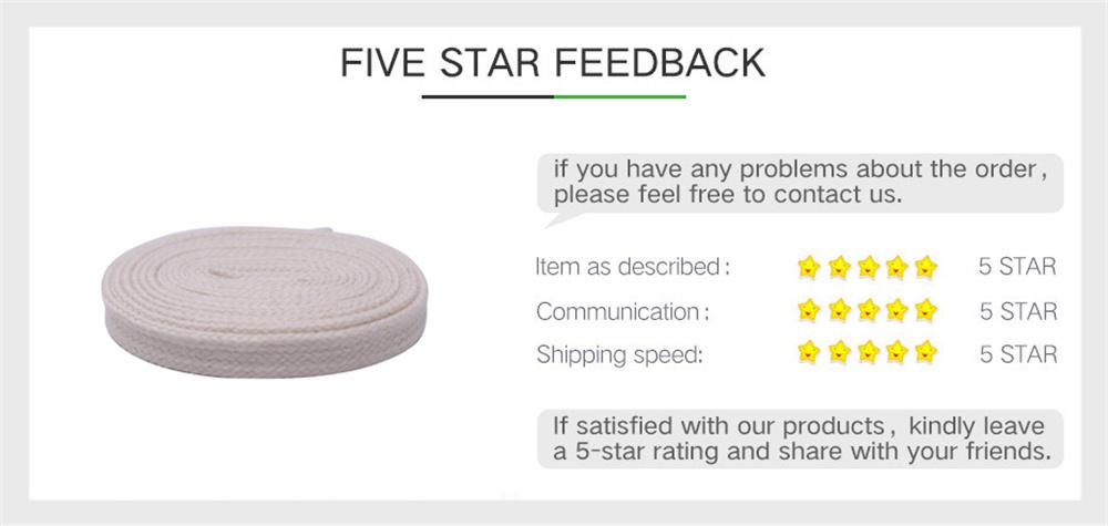 8.5MM Polyester Cotton Shoelaces Top Clothing Accessories Solid Beige Thick Hat Ropes Bundled Tools