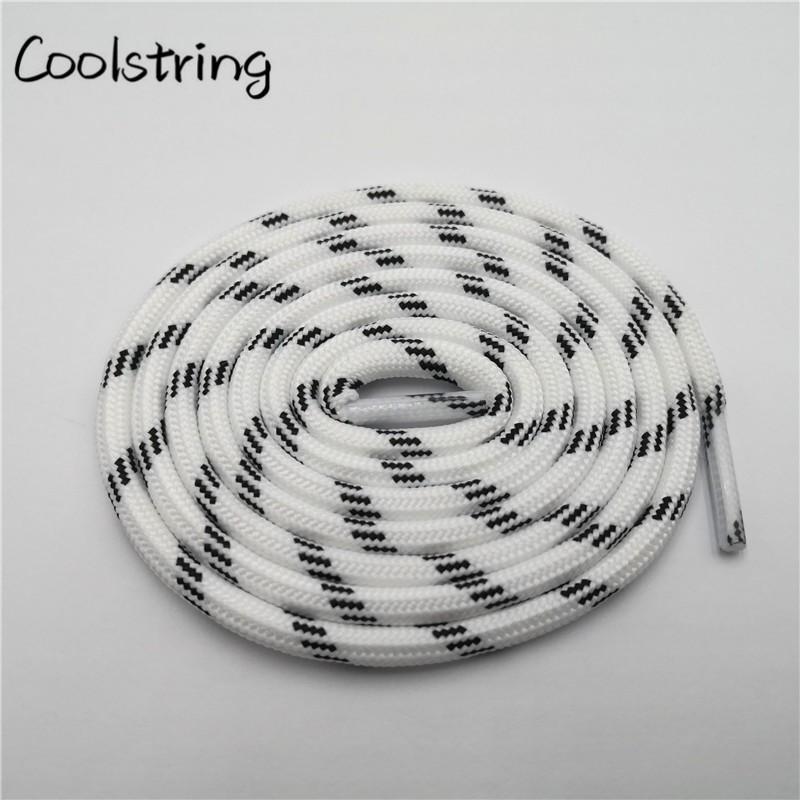 5.5mm Round Laces Sports Black White Red Shoelaces Unisex Casual Shoestring Bootlaces For Clunky