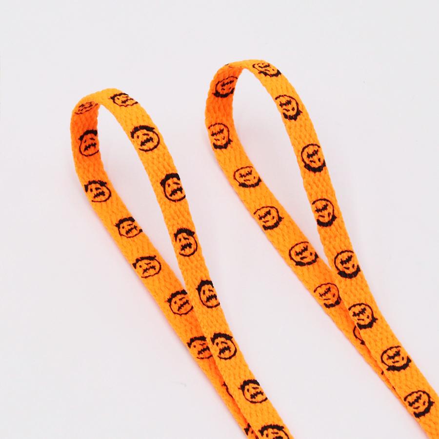 Weiou Lace Flat Polyester Shoelaces Carton Shoe Lace Print Little Old Man Walking Shoestring