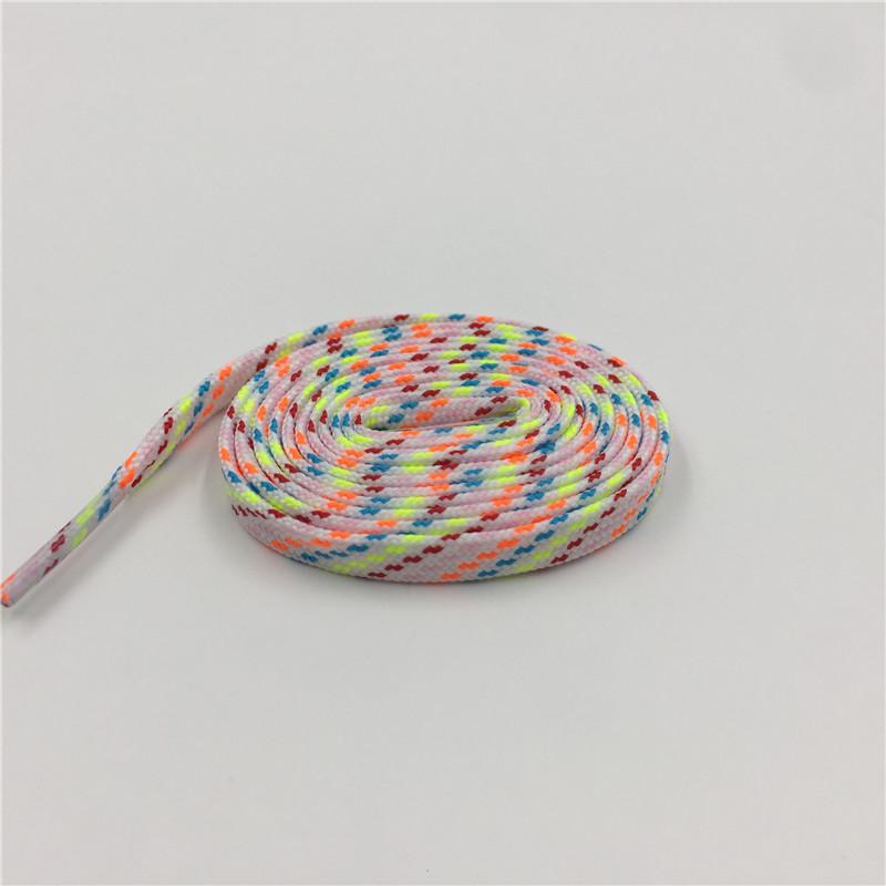 0.7CM Width Muti Color Flat Tye 60-180 cm Polyester Shoelaces Men Women Sneakers Boots Canvas String