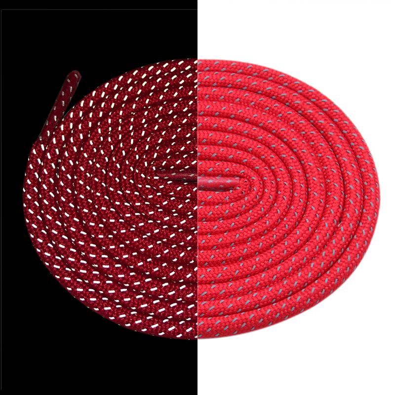 4.5MM Shoelaces Clothing 3M Reflective Shoe Laces Luxury Women Sneaker 2021 Circular Ropes For