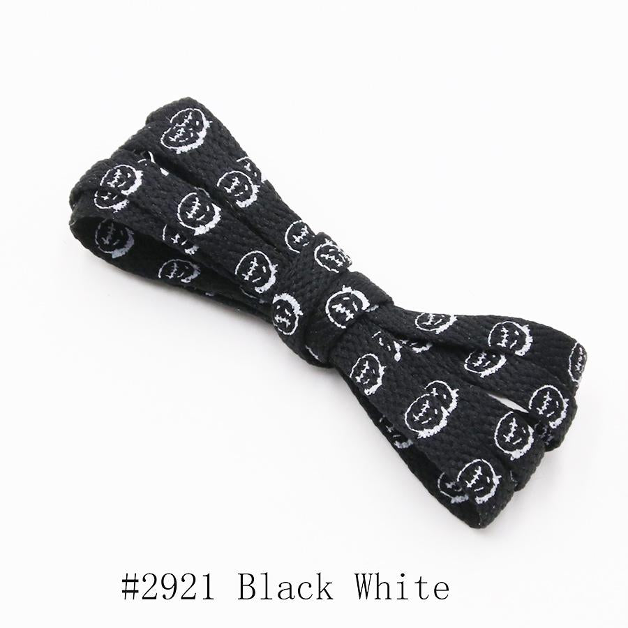 Weiou Lace Flat Polyester Shoelaces Carton Shoe Lace Print Little Old Man Walking Shoestring