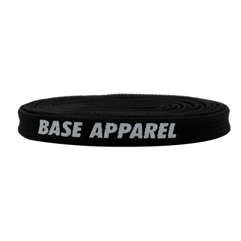 BASE APPAEL 7mm Black Shoelaces 60-180cm Vintage Flat Shoelaces Super Bootlaces Shimmering Shoe Laces for Queens Kids