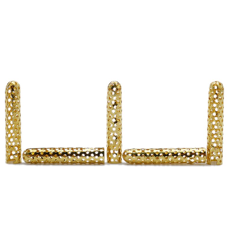 Hollow Metal Tips 3.8-22.5mm Golden Painting For Shoelace Drawstring Accessories Cut Outs Shoe Lace Aglet
