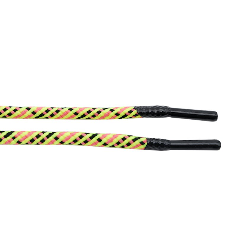 Double Layers 5mm Black Shoelaces 60-180cm 3 Colors Mix Knitting Shoelaces Super Bootlaces Shimmering Laces for Queens Kids