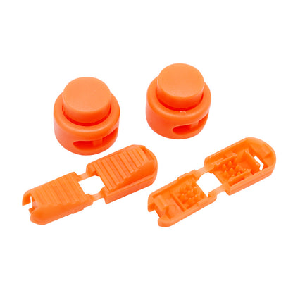 20 Color Lazy No Laces Lock Buckle No Tie Solid Color Combination Plastic Elastic Laces Tip Lazy Shoelace Sportswear Accessories