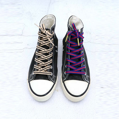 Coolstring 8mm Green Red Ribbon Shoelaces Polyester Flat Laces Single Layer Shoestrings Plastic Tips Metal Aglets for GUCCI Screener Adidas Originals