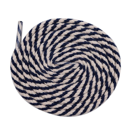 5mm Round Athletic Shoelaces Shoe Laces Sport Bootlace Shoestring Two-color Eight Strand Hollow Rope Spiral Pattern Interval Hat Pants Waist
