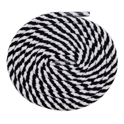 5mm Round Athletic Shoelaces Shoe Laces Sport Bootlace Shoestring Two-color Eight Strand Hollow Rope Spiral Pattern Interval Hat Pants Waist