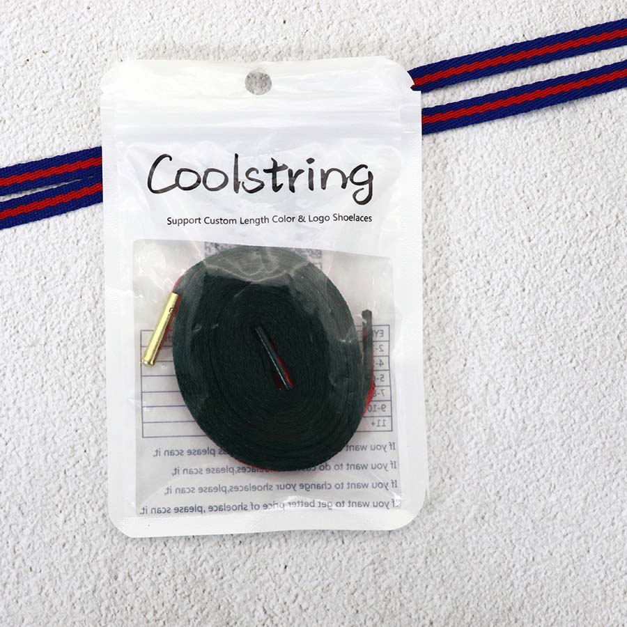 Coolstring 8mm Green Red Ribbon Shoelaces Polyester Flat Laces Single Layer Shoestrings Plastic Tips Metal Aglets for GUCCI Screener Adidas Originals