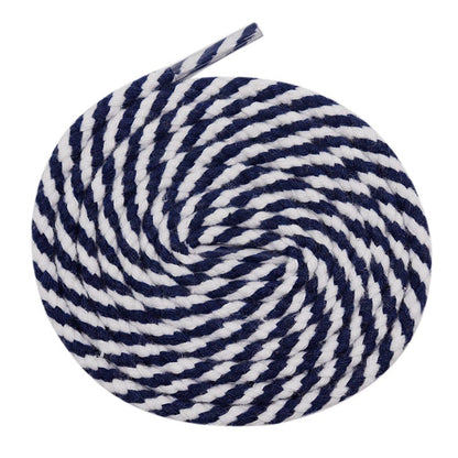 5mm Round Athletic Shoelaces Shoe Laces Sport Bootlace Shoestring Two-color Eight Strand Hollow Rope Spiral Pattern Interval Hat Pants Waist