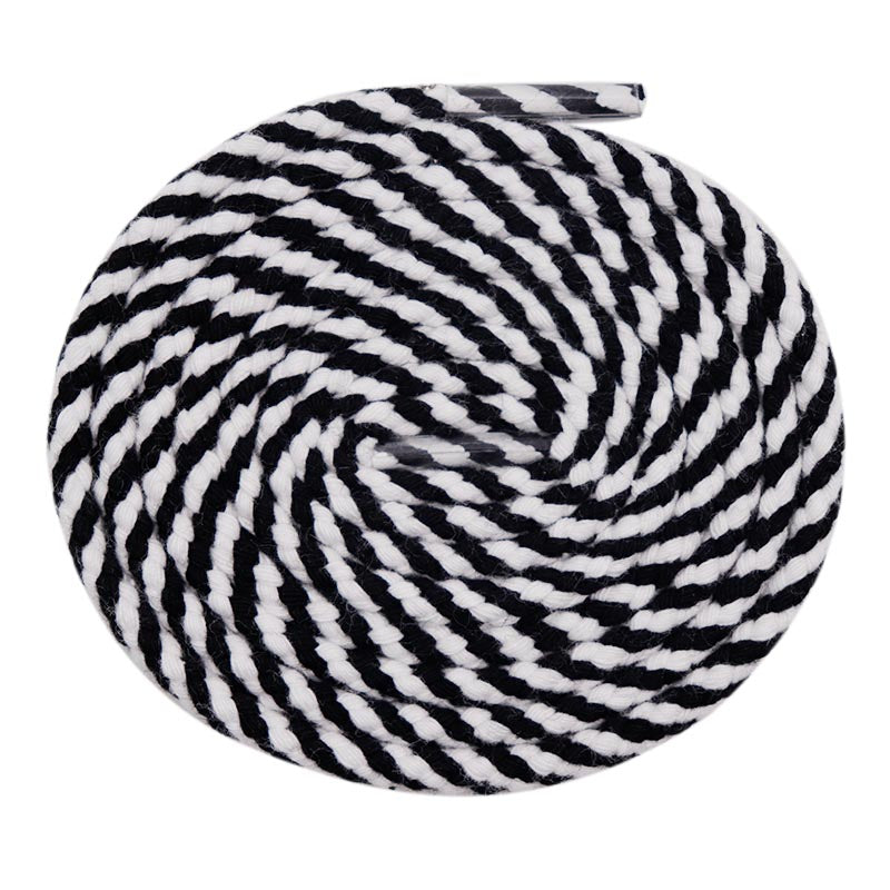 5mm Round Athletic Shoelaces Shoe Laces Sport Bootlace Shoestring Two-color Eight Strand Hollow Rope Spiral Pattern Interval Hat Pants Waist