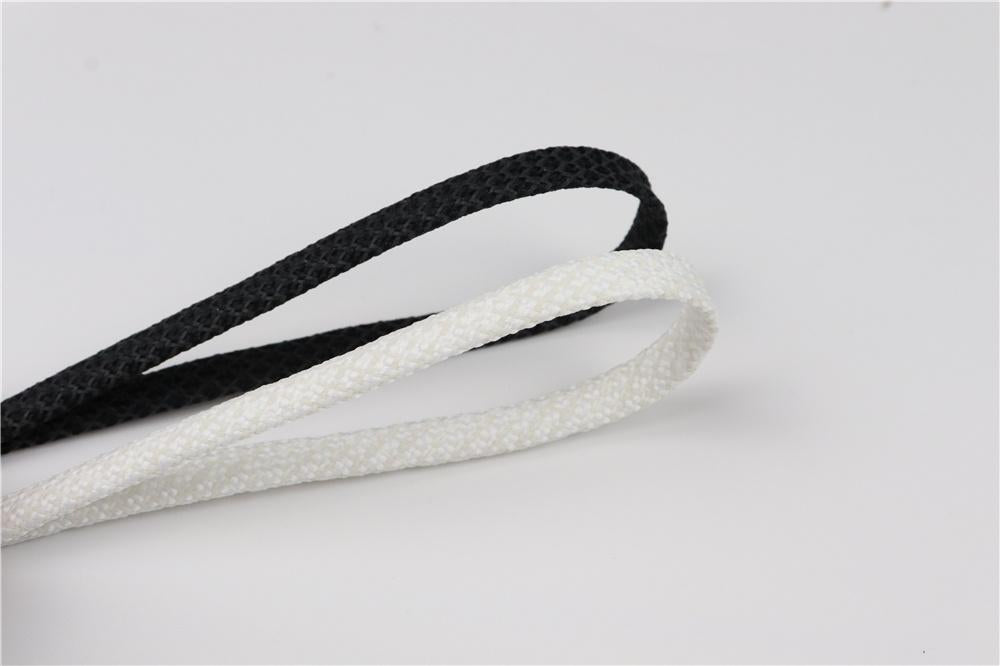 7MM Shoe Accessories Flat Type Black White Reflective Laces Top Shoelaces Glow In The Dark Easy