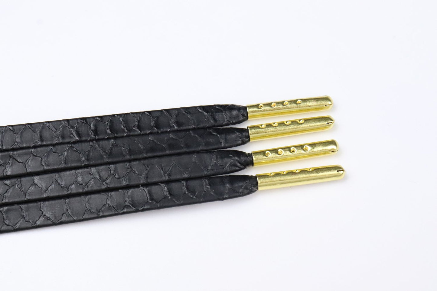 7MM Top Shoe Accessories Black Solid Color Flat Shoelaces Business Boots Canvas Shoes For Office