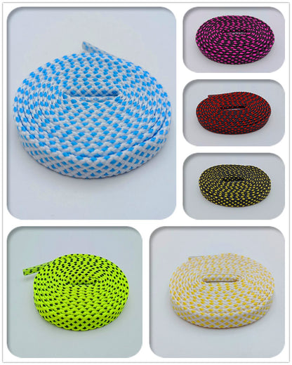 Classic Style 7MM Shoe Accessories Bright Flat Shoelaces Innovative Luxury Lacet For Casual Canvas