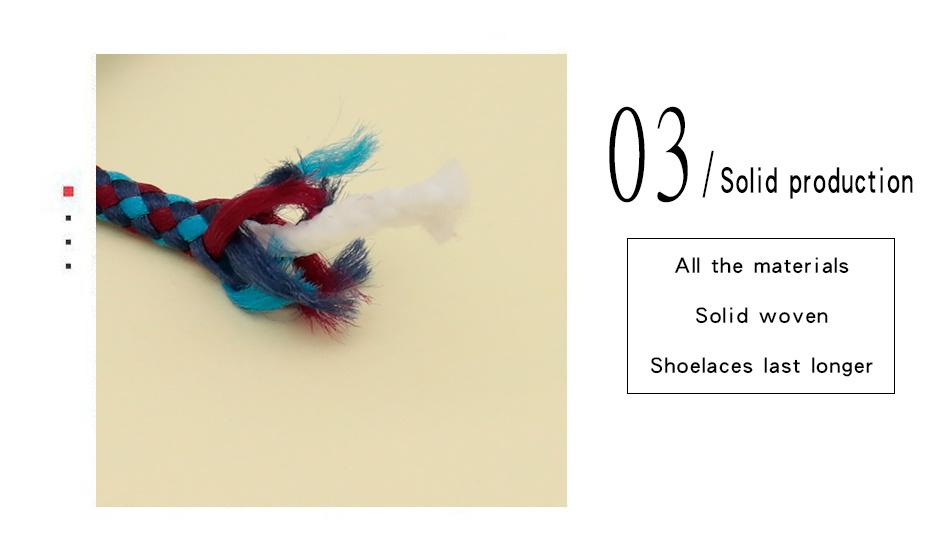4.5MM Colorful Ropes Tri-Color Combination Hoodie Drawropes Manual Durable Shoelacs For Boots 350v2