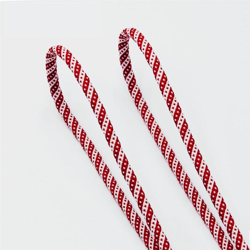 5MM Round Cords Spiral Plaid Polyester Shoelaces For Adult&Kid Men Women Sneaker 2021 Outdoor Sports