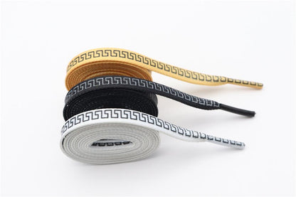 8MM Perfect Shoelaces Easy Wearing Black White Golden Shoe Cords Women Sneakers Boots Fashion Laces