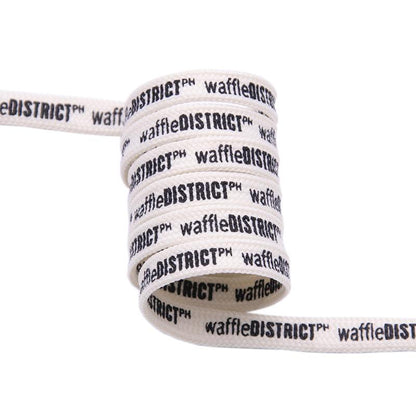 Double Sides English Letter Print Shoelace Polyester Flat Shoe Laces Clothing Sport Bootlaces For