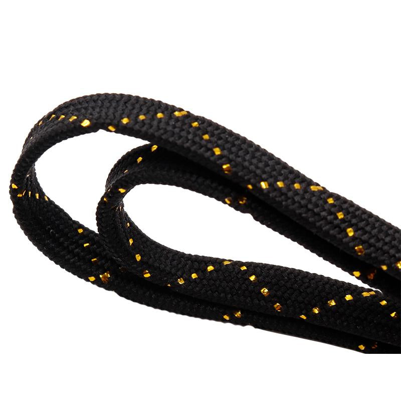 8MM Charmed Metallic Yarn Laces Shining White Black Shoelaces Trendy Women Sneaker Boot Canvas Sport