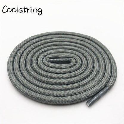 5mm Round Polyester Customized Shoelaces Green Navy Fashion Shoe Laces Extral Long Unisex Women Men