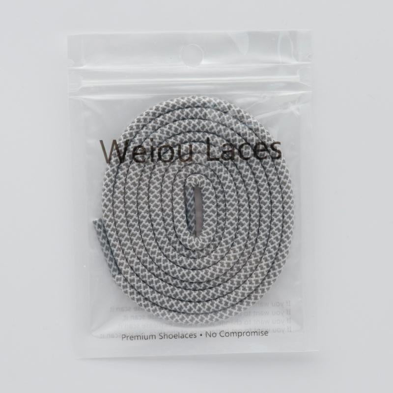 Weiou 4.5MM Pro Laces Best Shoe Accesssories Casual Sneakers Polyester Black Grey Ropes For Mature