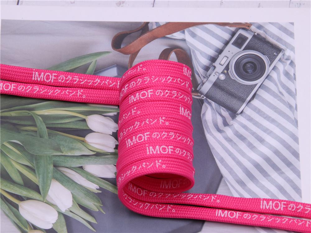 7MM Silk Screen Printing Top Shoe Accessories Japanese Letter Canvas Shoelaces Easy Ropes Colorful