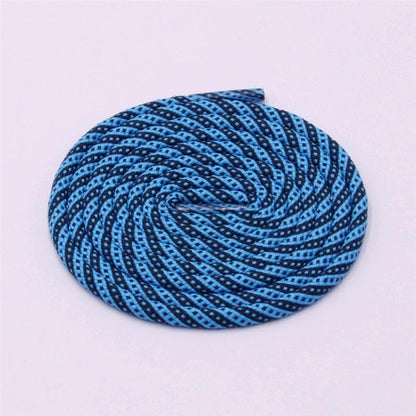 5MM Round Cords Spiral Plaid Polyester Shoelaces For Adult&Kid Men Women Sneaker 2021 Outdoor Sports