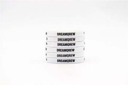 8MM Double Layer Stronger Polyester Shoelaces "DREAMQREW" Letter Printing Unisex For Canvas Boots