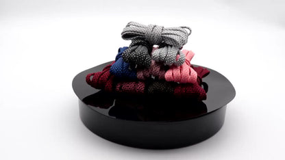 Nice Shoelaces Clothing 7MM Double Layer Polyester Laces Tight Stitch Weaving Process Top Quality