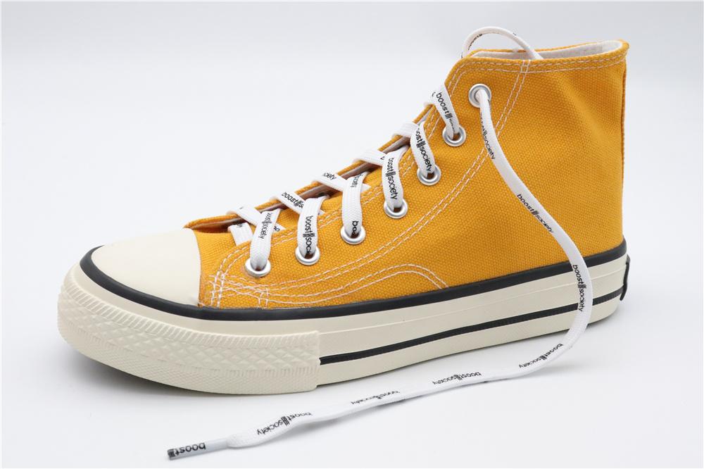 7MM  "boos society" Letter Silk Printing White Black Shoelaces изи буст кроссовки Flat Ropes Easy