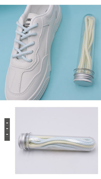 4.5MM Polyester Light Colorful Series Couple Clothing Matching Fashion Sneaker Ropes Youth Outdoor