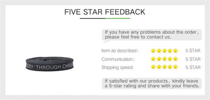 8MM Top Shoelaces "VOCTORY THROUGH CHRIST" Letter Printing Decorative Shoe Accessories Polyester