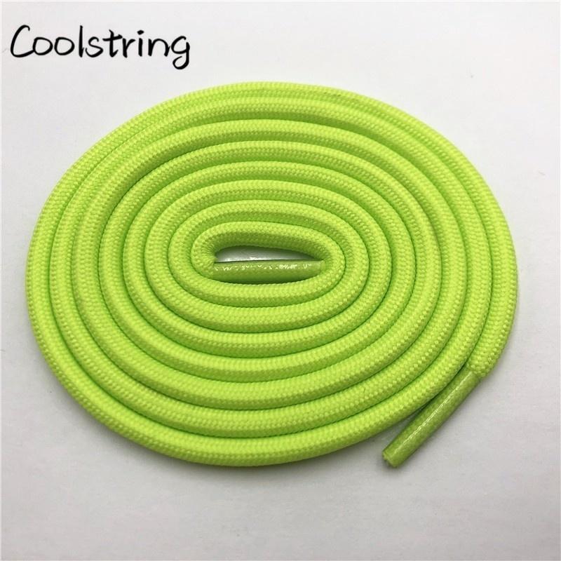 5mm Round Polyester Customized Shoelaces Green Navy Fashion Shoe Laces Extral Long Unisex Women Men