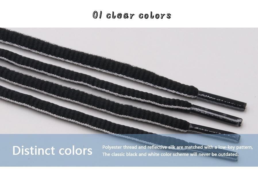 6MM Shoestring Shoe Accessories Trendy 3M Reflective Oval Cords Men Women Sneaker 2021 Top Ropes