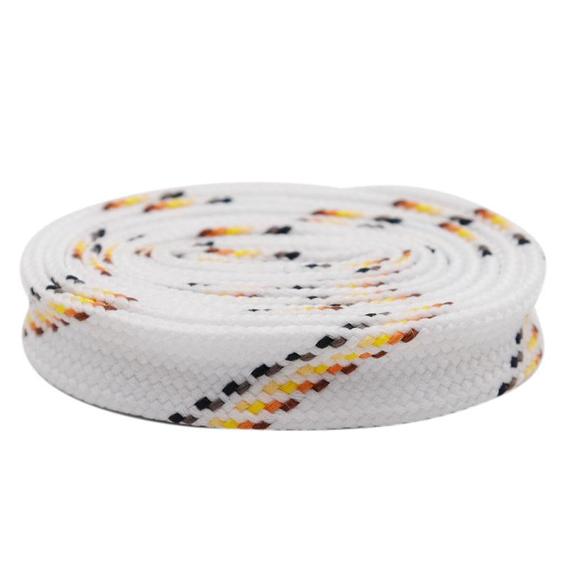 Premium Polyester Striped Shoelaces Chromatic Canvas Bootlace For Sneakers Sport Clothes Cap Pants