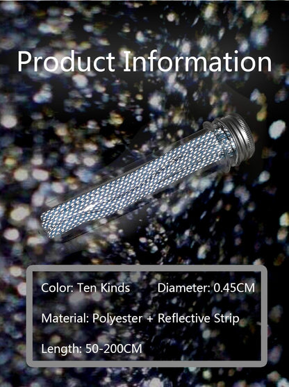 4.5MM Reflective Ropes 2021 New Trendy Laces Top Shoe Accessories Reflect Light In Night Hoodie