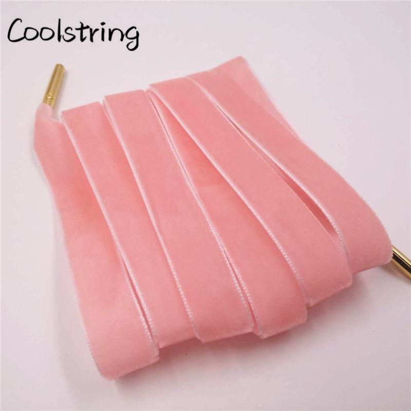 60-180cm Length 1.27 Cm Width Velvet Surface Shoelaces Women Men Black White Colorful Sports Casual