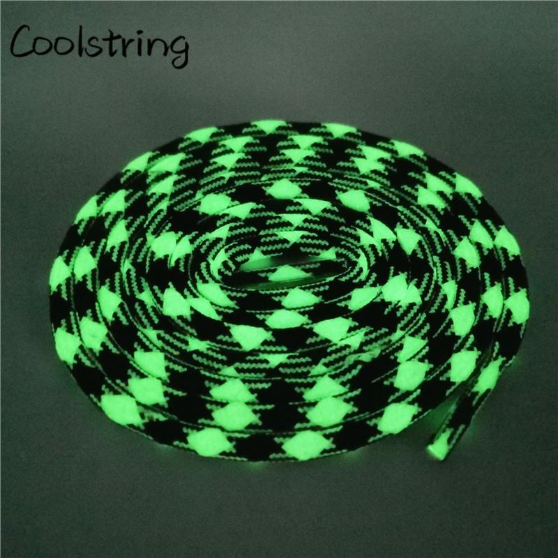 Sport  Fluorescence Round Shoelace Glow In The Dark Night Colorful Fluorescent Shoe Laces Athletic