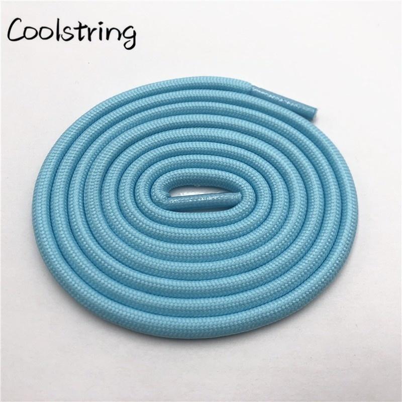 5mm Round Polyester Customized Shoelaces Green Navy Fashion Shoe Laces Extral Long Unisex Women Men