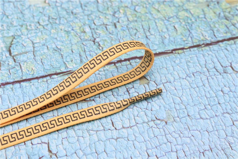 8MM Perfect Shoelaces Easy Wearing Black White Golden Shoe Cords Women Sneakers Boots Fashion Laces